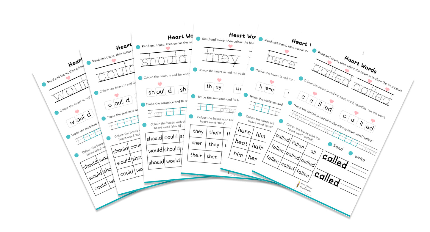 π Heart Word Activities π COMPLETE COLLECTION - Digital Download Only